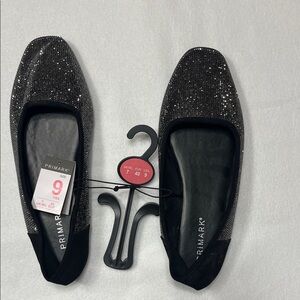 NWT Primark Sparkling Black Women's Loafers Size 9